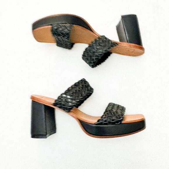 Either / OR Woven Strapped Sandals Block Heel Open Toe Size 7 NWOB - Picture 3 of 6